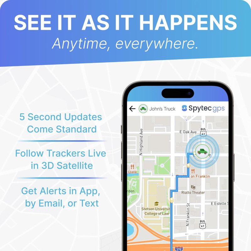 Spytec Mini GPS Tracker Véhicules & Enfants - Suivi Temps Réel
