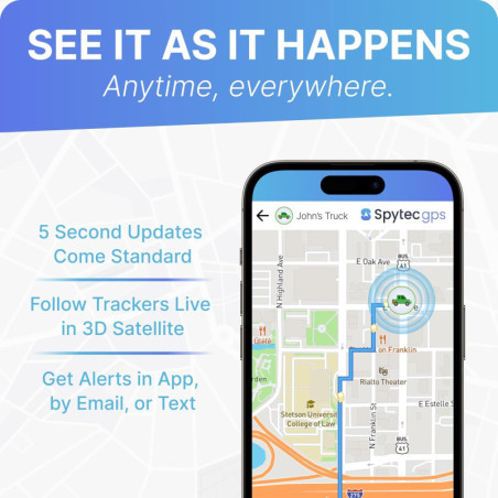 Spytec Mini GPS Tracker Véhicules & Enfants - Suivi Temps Réel