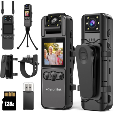 Mini Caméra Espion 1080P FHD avec Audio & 128GB : Votre Allié Discret pour Sport et Sécurité