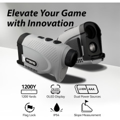Gogogo Sport Vpro Gen 2 : Télémètre Golf Laser 1200/2500Y OLED