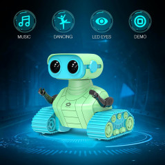 Robot Jouet Rechargeable ALLCELE RC avec Musique & LED