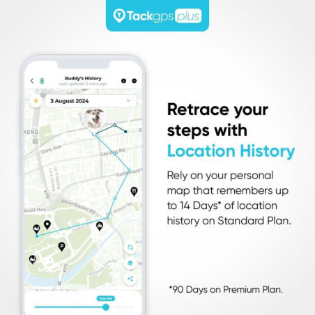 Tack GPS Plus: Localisateur GPS Longue Autonomie 30 Jours - Suivi Enfant, Animaux, Véhicule, Vélo - Intérieur/Extérieur