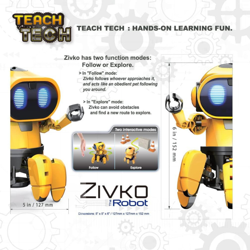 Elenco Teach Tech Zivko Robot interactif STEM 10+ ans