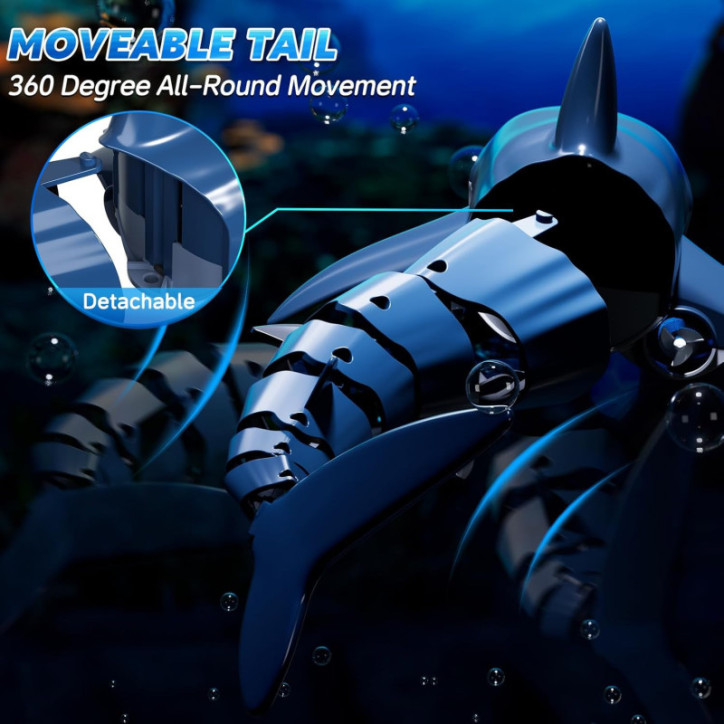 RC Shark Toy: Remote Control Shark Boat with Spray & Lights - Fun Gift for Kids 6+ RC Shark Toy: Remote Control Shark Boat with Spray & Lights - Fun Gift for Kids 6+