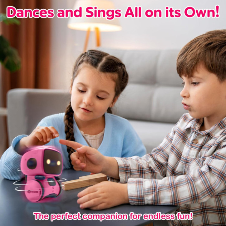 Contixo R1 Robot Interactif Rose pour Enfants : Danse, Voix & Éducation (3-8 ans) Contixo R1 Robot Interactif Rose pour Enfants : Danse, Voix & Éducation (3-8 ans)