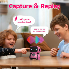 Contixo R1 Pink Interactive Robot Toy for Kids Ages 3-8 | Voice Control & Learning