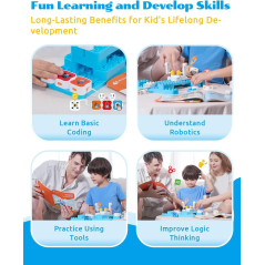 WhalesBot A3 : Robot Coding Éducatif 12-en-1 pour Enfants