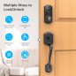 Smart Lock Front Door - SMONET Keyless Entry, Fingerprint, Bluetooth, Alexa-Compatible, Black Deadbolt Set Smart Lock Front Door - SMONET Keyless Entry, Fingerprint, Bluetooth, Alexa-Compatible, Black Deadbolt Set