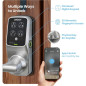 Serrure Intelligente Lockly Secure Pro Wi-Fi : Clavier Numérique, Empreinte 3D, Commande Vocale, Auto-verrouillage Serrure Intelligente Lockly Secure Pro Wi-Fi : Clavier Numérique, Empreinte 3D, Commande Vocale, Auto-verrouillage