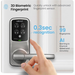 Verrou Intelligent Lockly Secure Pro : Wi-Fi et Biométrie