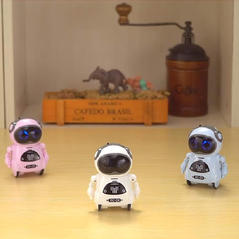 GoolRC Mini Robot Bleu : Dialogue, Chant, Danse & Cadeau Parfait