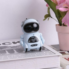 GoolRC Mini Pocket Robot – Interactive Voice, Dance & Singing Toy (Blue)