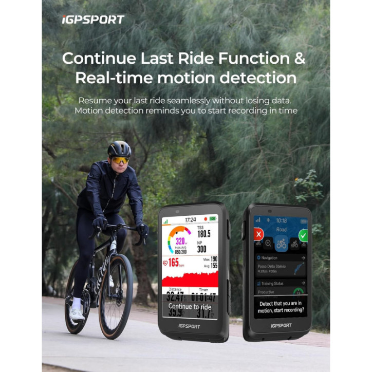 iGPSPORT BiNavi Ordinateur Vélo GPS Sans Fil à Écran Tactile, Navigation Carte, Contrôle Musique iGPSPORT BiNavi Ordinateur Vélo GPS Sans Fil à Écran Tactile, Navigation Carte, Contrôle Musique