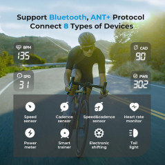 CC600 Color Screen Bike Computer - Wireless GPS, Navigation & Indoor Training