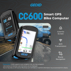 CC600 Color Screen Bike Computer - Wireless GPS, Navigation & Indoor Training