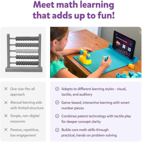 PlayShifu Plugo Count Math Game – STEM Educational Toy for Kids Ages 4-10 with Numbers & Operators