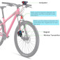 RISEPRO Wireless Bike Computer YT-813, Waterproof Speedometer & Odometer with Backlit 4-Line Display