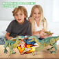 VERTOY Remote Control Walking Velociraptor Dinosaur Toy with Light & Sound - Birthday Gift for Kids 3-12 Years VERTOY Remote Control Walking Velociraptor Dinosaur Toy with Light & Sound - Birthday Gift for Kids 3-12 Years