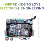 Playz Advanced Electrical Circuit Board Kit for Kids | 328+ STEM Projects on Electricity & Magnetism | Ages 8-13+ Playz Advanced Electrical Circuit Board Kit for Kids | 328+ STEM Projects on Electricity & Magnetism | Ages 8-13+