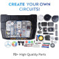 Playz Advanced Electrical Circuit Board Kit for Kids | 328+ STEM Projects on Electricity & Magnetism | Ages 8-13+ Playz Advanced Electrical Circuit Board Kit for Kids | 328+ STEM Projects on Electricity & Magnetism | Ages 8-13+