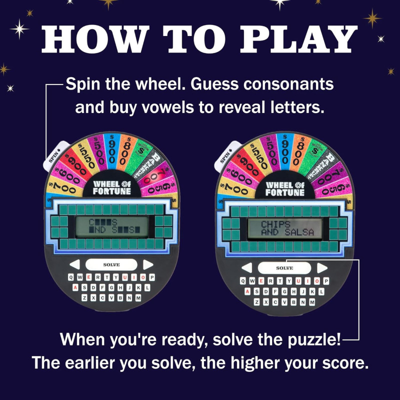 Jeu Éducatif Wheel of Fortune Portable – Cadeau Ludique 8+