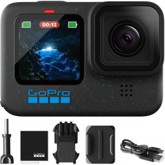 GoPro Hero12 Black - Caméra Action 5.3K60 Étanche & Stab.
