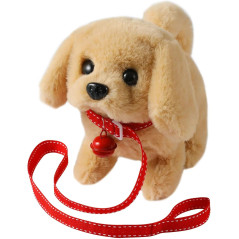 Jouet Peluche Golden Retriever Électronique Interactif - Marche, Aboye, Remue la Queue, Compagnon Enfants