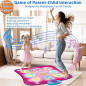 SUNLIN Dance Mat with LED Lights, Adjustable Volume, Built-in Music & 3 Challenge Levels for Kids (3-12) SUNLIN Dance Mat with LED Lights, Adjustable Volume, Built-in Music & 3 Challenge Levels for Kids (3-12)