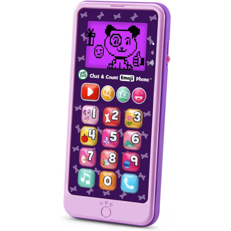Téléphone Emoji LeapFrog Chat & Count Violet - Éducatif Kid
