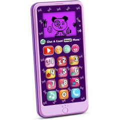 Téléphone Emoji LeapFrog Chat & Count Violet - Éducatif Kid
