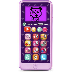 Téléphone Emoji LeapFrog Chat & Count Violet - Éducatif Kid