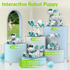 STEMTRON Robot Télécommandé Programmable : Chien & Chat Interactifs