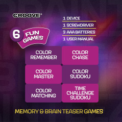 6 en 1 Jeux Cerveau & Mémoire - Cadeaux Enfants 6-12+ ans