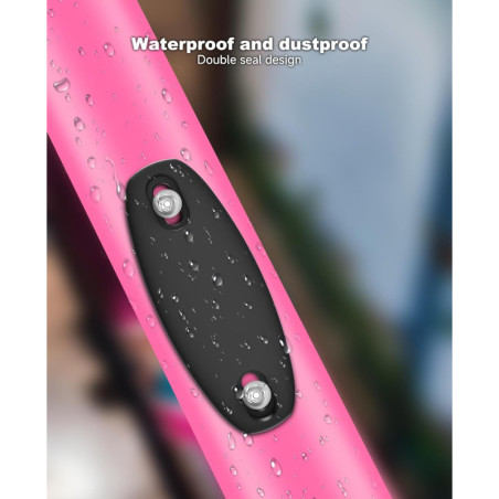 Traceur Vélo Compatible Apple Find My iOS, Caché Anti-Vol Étanche pour Vélo et Moto