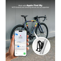 Waterproof Bike Tracker for Apple Find My | Hidden Anti-Theft Smart Tag
