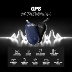 Blue Tees Golf Player Go – GPS Compact, Haut-parleur Bluetooth, Étanche IPX7, 40,000+ Parcours, 16h Batterie