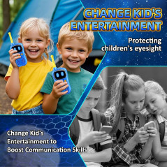 Talkie Walkie Astronautes 3000FT, Jouets Robots Enfants 3-10 Ans, Cadeau Anniversaire Spacieux, Flashlight Intégré.