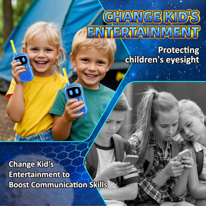 Astronaut Walkie Talkies 2Pack with 3000FT Range, Voice Interactive Space Toys & Flashlight for Kids Ages 3-10 Astronaut Walkie Talkies 2Pack with 3000FT Range, Voice Interactive Space Toys & Flashlight for Kids Ages 3-10