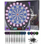 Cible Électronique avec Affichage Lumineux, Jeux Multiples, Darts Souples (12) - Idéale Famille & Compétitions Cible Électronique avec Affichage Lumineux, Jeux Multiples, Darts Souples (12) - Idéale Famille & Compétitions