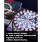 Cible Électronique avec Affichage Lumineux, Jeux Multiples, Darts Souples (12) - Idéale Famille & Compétitions Cible Électronique avec Affichage Lumineux, Jeux Multiples, Darts Souples (12) - Idéale Famille & Compétitions