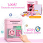 Tirelire Électronique Enfant Fille 5-10 Ans - Coffre ATM Cadeau Anniversaire Jouet Sécurisé Tirelire Électronique Enfant Fille 5-10 Ans - Coffre ATM Cadeau Anniversaire Jouet Sécurisé
