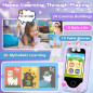 Téléphone Enfant Fille 3-10 Ans - Écran 2,8, Double Caméra, Jeux, Musique, Carte 8GB Violet Téléphone Enfant Fille 3-10 Ans - Écran 2,8, Double Caméra, Jeux, Musique, Carte 8GB Violet