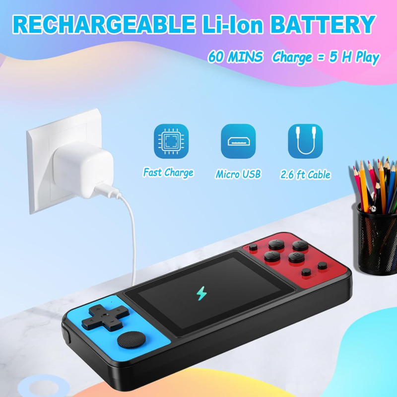 Beico Console Jeux 32 Bit Portable 139 Jeux Enfants 4-12 ans