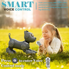 Robot Chien VATOS Jouet Interactif Enfant, Télécommande 2.4GHz