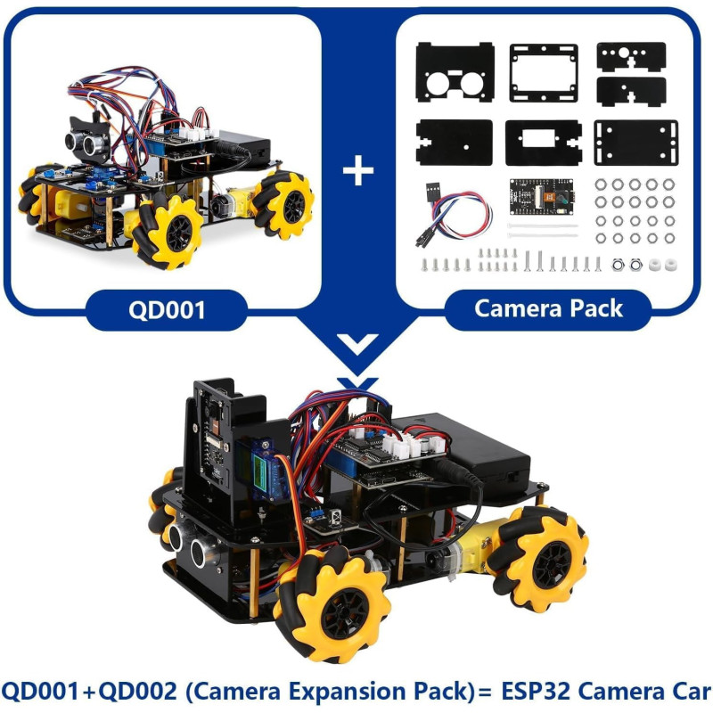 Robotics Kit with 3MP Camera for Kids 8-16 | Arduino & Scratch STEM Toy