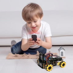 Kit Robot avec Caméra 3MP, Arduino & Scratch, Cadeau STEM