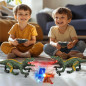 Dinosaure télécommandé réaliste : marche, rugit, brume d’eau et lumières pour un jeu préhistorique magique Dinosaure télécommandé réaliste : marche, rugit, brume d’eau et lumières pour un jeu préhistorique magique