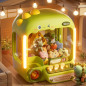 Home skill challenge: dinosaur claw machine with lights, sounds & 3 joysticks for tons of fun