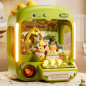 Home skill challenge: dinosaur claw machine with lights, sounds & 3 joysticks for tons of fun
