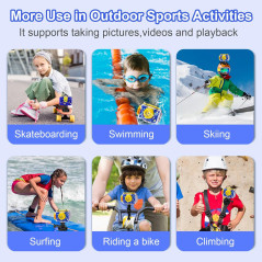GKTZ Kids Waterproof Camera 1080P HD – Perfect Gift for Ages 3-12
